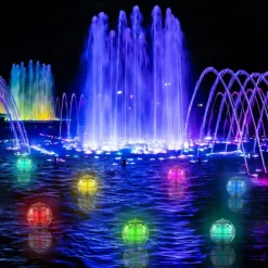 Solar Floating Pool Lights Waterproof LED Ball Lights RGB Color Changing Pool Pond Fountain Garden Party Bathtub Decoration