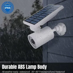 Solar Flood Lights Outdoor Motion Sensor 1400lm LED Spotlight 9W(130W Equiv.) Solar Flood Security Lights for Garden Driveway Patio Yard Path Porch Deck