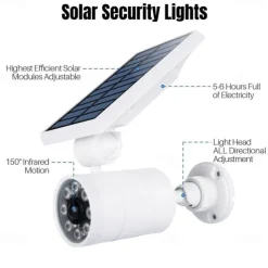 Solar Flood Lights Outdoor Motion Sensor 1400lm LED Spotlight 9W(130W Equiv.) Solar Flood Security Lights for Garden Driveway Patio Yard Path Porch Deck