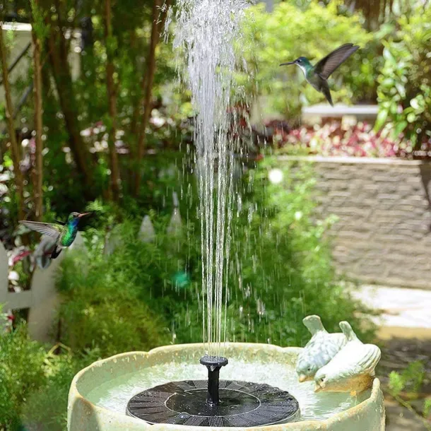 Solar Fountain Lights Water Pump Pool Pond Light Remote Control Garden Decoration Bird Bath Solar Powered Fountain Floating Water