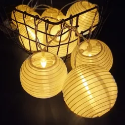 Solar LED Lantern String Lights – Waterproof Outdoor String Fairy Lights 1.5M to 3M, Christmas Window Decoration Warm White Bulbs for Outdoor Garden, Party, and Patio Decor