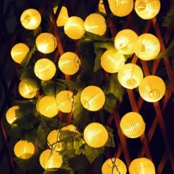 Solar LED Lantern String Lights – Waterproof Outdoor String Fairy Lights 1.5M to 3M, Christmas Window Decoration Warm White Bulbs for Outdoor Garden, Party, and Patio Decor