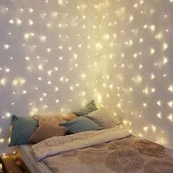 Solar LED String light Outdoor Fairy Lights Garland for Window Christmas Light Decoration 3x3M for Patio Garden Curtain Rooftop Lamp