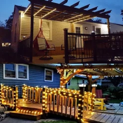 Solar LED String Light Outdoor String Lights 22M 200LED 8 Function Fairy Lights Outdoor Waterproof Garden Lawn Courtyard Christmas Decoration Light