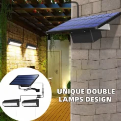 Solar Light Outdoor Pendant Light Automatic Sensor Switch Double Head Garden Lights Used In Gardens Yards Indoors Etc.