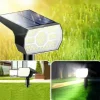 Solar Lights Outdoor Waterproof IP68 56LED Solar Landscape Lawn Spotlights for Garden Patio Yard Pathway Lighting, Two Methods of Ground Insertion and Wall Hanging 1PC