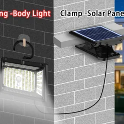 Solar Outdoor Light Wall Light Portable Installation Convenient Lighting Range Multi Angle Solar Charging Suitable For Courtyard Villa Fences Indoor And Outdoor Solar Split Clip Lights