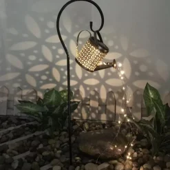 Solar Outdoor Lights LED Garden Patio Lamp Waterproof Watering Can Kettle LED Fairy Light Lawn Lamp Garden Decor Landscape Yard Lawn Fence Lighting