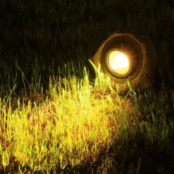 Solar Outdoor Simulation Rock Lights - Waterproof LED Pathway & Garden Spotlight, Solar Path Light for Lawn & Landscape Decor