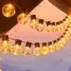 Solar Outdoor Waterproof G50 Bulb String Lights 5m 7m Perfect for Christmas, Backyard Outdoor Patio Camping Atmosphere Decoration