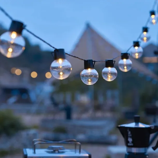 Solar Outdoor Waterproof G50 Bulb String Lights 5m 7m Perfect for Christmas, Backyard Outdoor Patio Camping Atmosphere Decoration