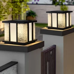 Solar Path Lights Outdoor Bright Solar Lights Outdoor Waterproof LED Solar Garden Lights Metal Landscape Lighting