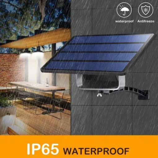 Solar Pendant Light Outdoor IP65 Waterproof 2 Head Indoor Solar Lamp with Cable Remote Controller for Courtyard Garden Indoor Lawn Landscape