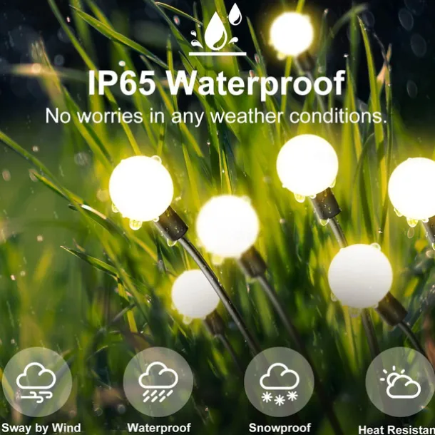 Solar Powered Firefly Lights, 4 Pack 8LED Solar Garden Lights, Firefly Lights Outdoor Waterproof with Remote Control 8 Lighting Modes, Solar Outdoor Lights Decorative for Pathway Yard Patio Landscape