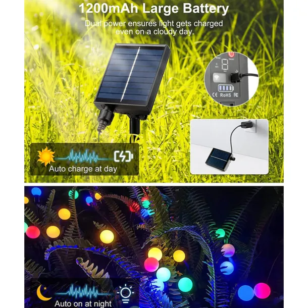 Solar Powered Firefly Lights, 4 Pack 8LED Solar Garden Lights, Firefly Lights Outdoor Waterproof with Remote Control 8 Lighting Modes, Solar Outdoor Lights Decorative for Pathway Yard Patio Landscape