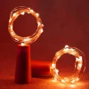 Solar Powered Wine Bottle Cork Festival Outdoor Light Garland Lights Outdoor Fairy Light 2M 20 LEDs Copper Wire String Light