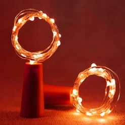 Solar Powered Wine Bottle Cork Festival Outdoor Light Garland Lights Outdoor Fairy Light 2M 20 LEDs Copper Wire String Light