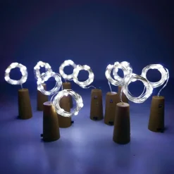Solar Powered Wine Bottle Cork Festival Outdoor Light Garland Lights Outdoor Fairy Light 2M 20 LEDs Copper Wire String Light