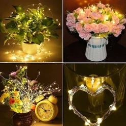 Solar Powered Wine Bottle Cork Festival Outdoor Light Garland Lights Outdoor Fairy Light 2M 20 LEDs Copper Wire String Light