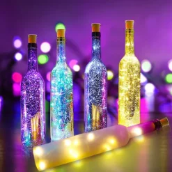 Solar Powered Wine Bottle Cork Festival Outdoor Light Garland Lights Outdoor Fairy Light 2M 20 LEDs Copper Wire String Light