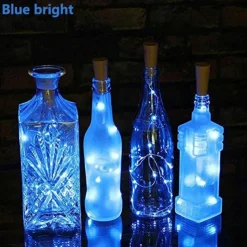 Solar Powered Wine Bottle Cork Festival Outdoor Light Garland Lights Outdoor Fairy Light 2M 20 LEDs Copper Wire String Light