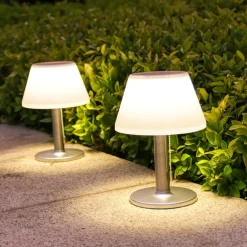 Solar Retro Desk Lamp - Waterproof Outdoor Table Floor Lamp for Bar, Garden, Terrace, Villa, Bar