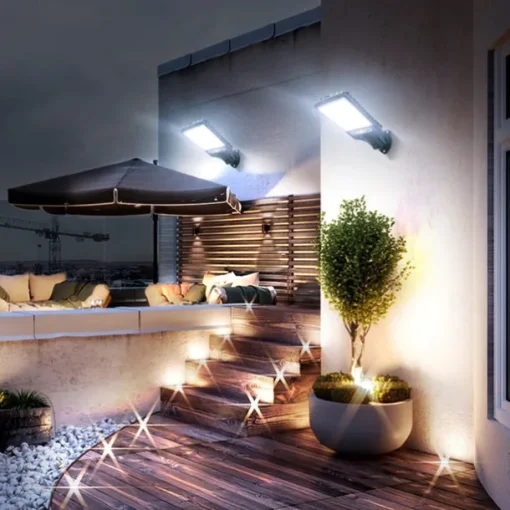 Solar Retro Tungsten COB Wall Lamp Human Body Sensing Street Lamp Outdoor Wall Lamp Road and Household Lighting Lamp Solar Courtyard Lamp 1PC
