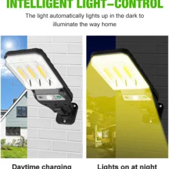 Solar Retro Tungsten COB Wall Lamp Human Body Sensing Street Lamp Outdoor Wall Lamp Road and Household Lighting Lamp Solar Courtyard Lamp 1PC