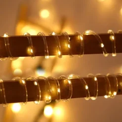 Solar Rope Lights Outdoor Waterproof String Lights 12M 7M IP65 Rope Tube String Lights Outdoor Lighting Fairy Flexible Lights 50/100 LEDs For Garden Garland Yard Lawn Fence