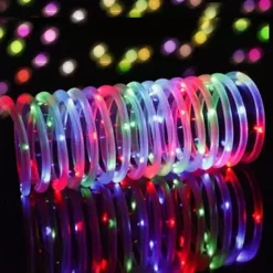 Solar Rope Lights Outdoor Waterproof 2pcs 1pcs Rope Tube 12m 100 leds String Lights Outdoor Fairy Holiday Christmas Party Solar Garden Light Waterproof luz solar