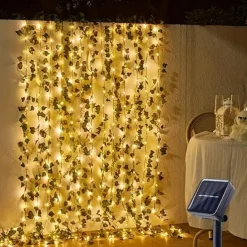 Solar Rose Flower String Lights 2m 20LEDs Garden Waterproof Valentine's Day String Lights for Home Bedroom Party Holiday Wedding Christmas Garden Valentine's Day Decoration