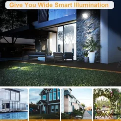 Solar Security Wall Light Outdoor 106LED with Motion Sensor Remote Control IP65 Waterproof 120 Lighting Angle Solar Security Wall Sconce