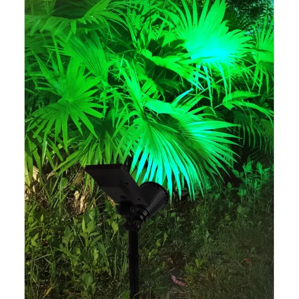 Solar Spot Lights Outdoor 2-in-1 Solar Landscape Spotlights Security Lights IP65 Waterproof Wall Lights for Walkway Yard Garden Driveway Pathway Garden 4/7 LED Beads