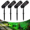 Solar Spotlights - Solar Uplights, Outdoor Solar LED Wall Light, IP65 Waterproof Green Pathway Garden Lights for Trees, Pathway, Yard and Landscape Decoration 2/4pcs