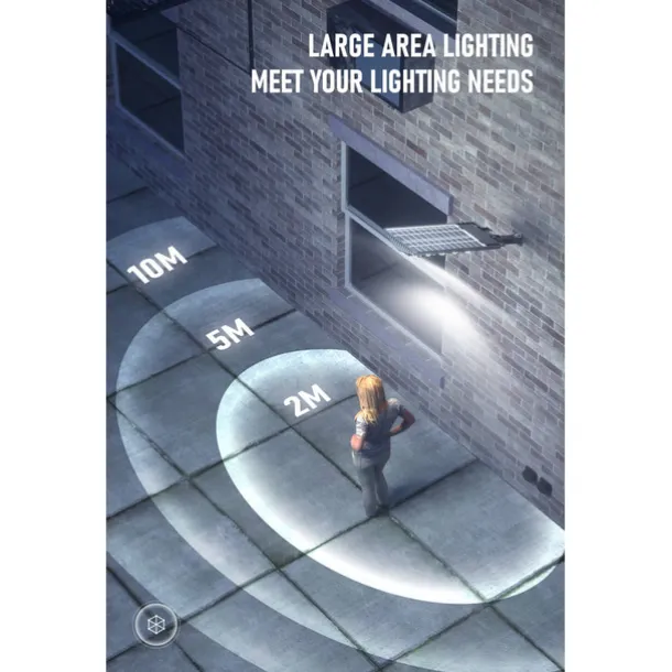 Solar Street Lights Outdoor Waterproof High Brightness Dusk to Dawn LED Lamp with Motion Sensor Remote Control for Garden Patio Porch Garage