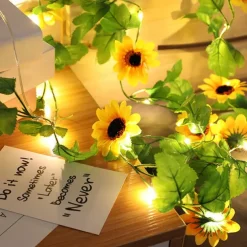 Solar Vine String Lights Ivy Lights LED Artificial Rattan Green Plant LED Solar String Light Outdoor Waterproof Led String Hanging Lights for Yard Fence Wall Hanging Wedding Decoration