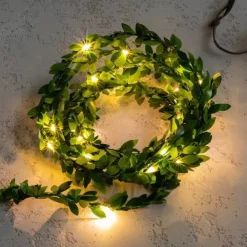 Solar Vine String Lights Ivy Lights LED Artificial Rattan Green Plant LED Solar String Light Outdoor Waterproof Led String Hanging Lights for Yard Fence Wall Hanging Wedding Decoration