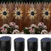 Solar Wall Light Color-Changing Deck Light Outdoor Waterproof Fence Light Villa Garden Fence Yard Wall Pilaster Step Staircase Decoration
