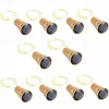 Solar Wine Bottle String Lights Outdoor Wedding Decoration 2m 20LED Fairy Lights with Cork Waterproof Christmas Light Copper Garland Patio Garden String Lights 10pcs 6pcs 2pcs
