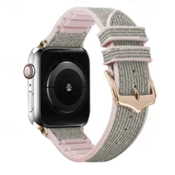 Solo Loop Compatible with Apple Watch band 38mm 40mm 41mm 42mm 44mm 45mm 49mm Glitter Adjustable Silicone Strap Replacement Wristband for iwatch Ultra 2 Series 9 8 7 SE 6 5 4 3 2 1