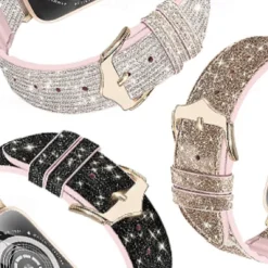 Solo Loop Compatible with Apple Watch band 38mm 40mm 41mm 42mm 44mm 45mm 49mm Glitter Adjustable Silicone Strap Replacement Wristband for iwatch Ultra 2 Series 9 8 7 SE 6 5 4 3 2 1