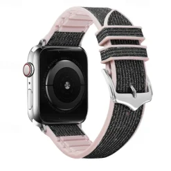 Solo Loop Compatible with Apple Watch band 38mm 40mm 41mm 42mm 44mm 45mm 49mm Glitter Adjustable Silicone Strap Replacement Wristband for iwatch Ultra 2 Series 9 8 7 SE 6 5 4 3 2 1