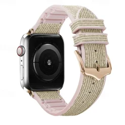 Solo Loop Compatible with Apple Watch band 38mm 40mm 41mm 42mm 44mm 45mm 49mm Glitter Adjustable Silicone Strap Replacement Wristband for iwatch Ultra 2 Series 9 8 7 SE 6 5 4 3 2 1