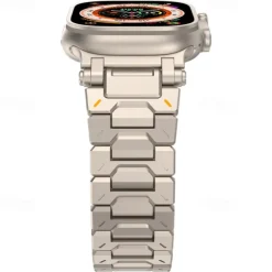 Solo Loop Compatible with Apple Watch band 42mm 44mm 45mm 49mm Metal Clasp Adjustable Stainless Steel Strap Replacement Wristband for iwatch Ultra 2 Series 9 8 7 SE 6 5 4 3 2 1