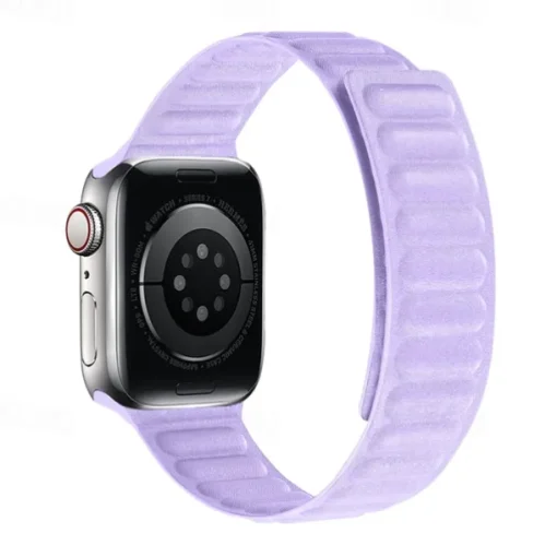 Solo Loop Compatible with Apple Watch band 38mm 40mm 41mm 42mm 44mm 45mm 49mm Magnetic Clasp Adjustable Silicone Strap Replacement Wristband for iwatch Ultra 2 Series 9 8 7 SE 6 5 4 3 2 1