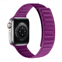 Solo Loop Compatible with Apple Watch band 38mm 40mm 41mm 42mm 44mm 45mm 49mm Magnetic Clasp Adjustable Silicone Strap Replacement Wristband for iwatch Ultra 2 Series 9 8 7 SE 6 5 4 3 2 1