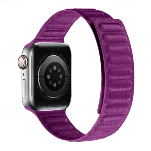 Solo Loop Compatible with Apple Watch band 38mm 40mm 41mm 42mm 44mm 45mm 49mm Magnetic Clasp Adjustable Silicone Strap Replacement Wristband for iwatch Ultra 2 Series 9 8 7 SE 6 5 4 3 2 1