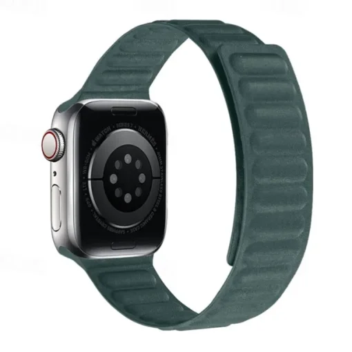 Solo Loop Compatible with Apple Watch band 38mm 40mm 41mm 42mm 44mm 45mm 49mm Magnetic Clasp Adjustable Silicone Strap Replacement Wristband for iwatch Ultra 2 Series 9 8 7 SE 6 5 4 3 2 1
