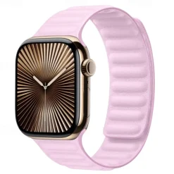 Solo Loop Compatible with Apple Watch band 38mm 40mm 41mm 42mm 44mm 45mm 49mm Magnetic Clasp Adjustable Silicone Strap Replacement Wristband for iwatch Ultra 2 Series 9 8 7 SE 6 5 4 3 2 1