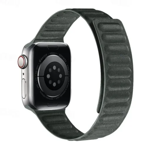 Solo Loop Compatible with Apple Watch band 38mm 40mm 41mm 42mm 44mm 45mm 49mm Magnetic Clasp Adjustable Silicone Strap Replacement Wristband for iwatch Ultra 2 Series 9 8 7 SE 6 5 4 3 2 1